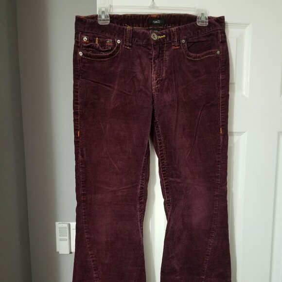 Rare Y2K True Religion/rue21 Low Rise Hip Huggers Flare Plumb Cords